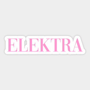 Elektra - Pose - Pink Sticker